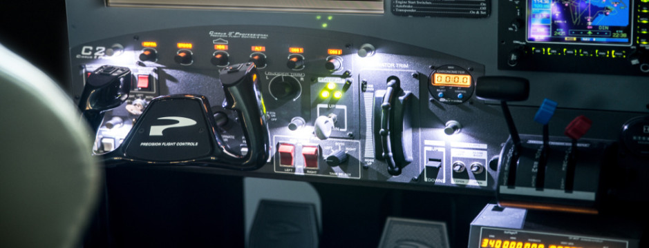 Simulátor Cessny 182RG - řízení