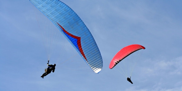 Akrobatický tandem paragliding