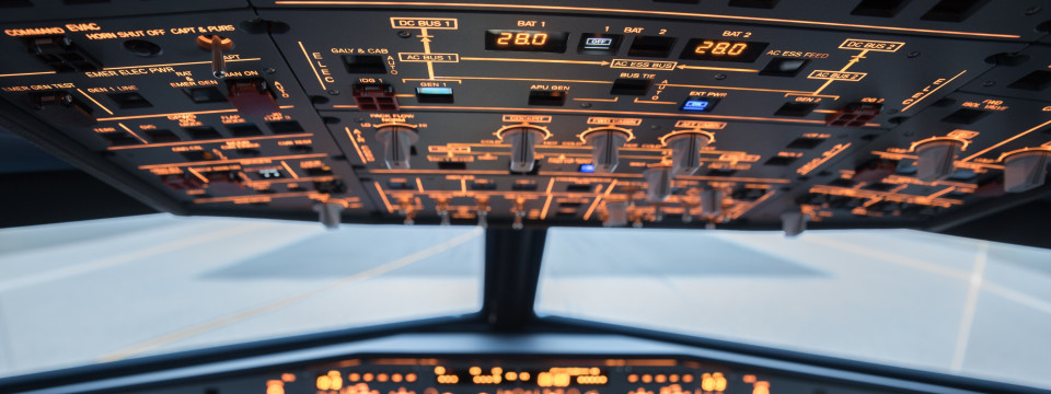 výhled z Airbusu A320