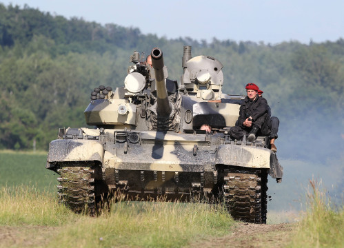 Řízení tanku T-55