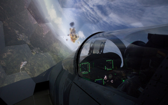 Simulátor stíhačky F-18 Hornet - akce
