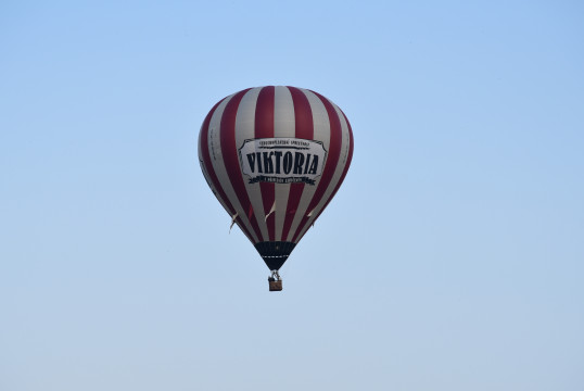 balon Viktoria při letu