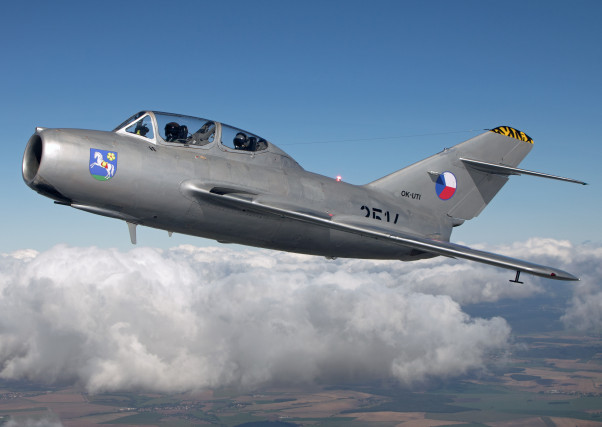 Let stíhačkou MIG-15