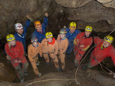 Speleoferata - ferrata v jeskyni