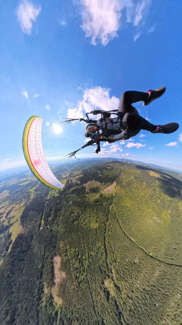 Tandemový paragliding - Jánské Lázně