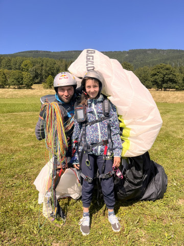 Tandemový paragliding - Jánské Lázně
