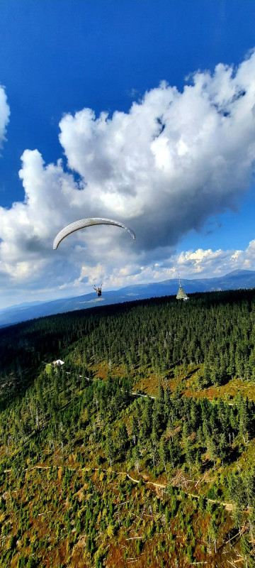 Tandemový paragliding - Jánské Lázně
