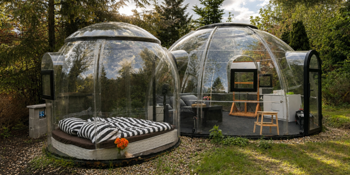 Noc v Bubble hotelu Skyhomes
